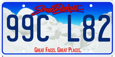 SD license plate 99CL82