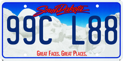 SD license plate 99CL88