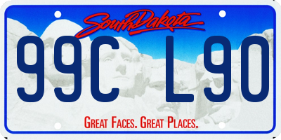 SD license plate 99CL90