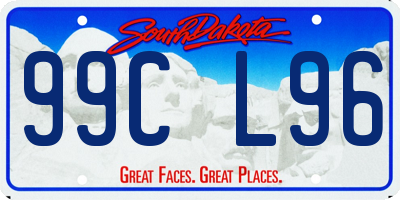 SD license plate 99CL96