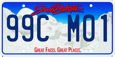 SD license plate 99CM01