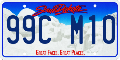 SD license plate 99CM10