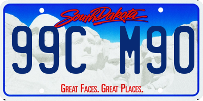 SD license plate 99CM90