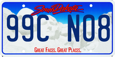 SD license plate 99CN08