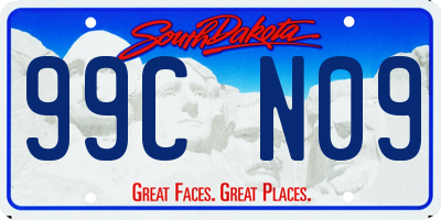 SD license plate 99CN09