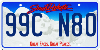 SD license plate 99CN80
