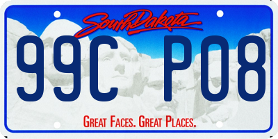 SD license plate 99CP08