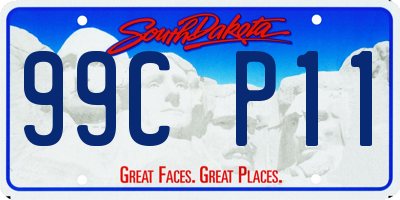 SD license plate 99CP11