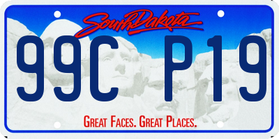 SD license plate 99CP19