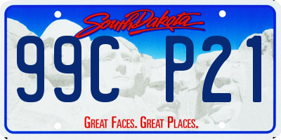 SD license plate 99CP21