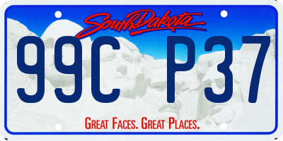 SD license plate 99CP37