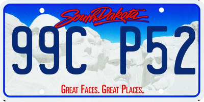 SD license plate 99CP52