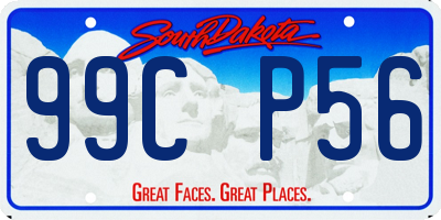 SD license plate 99CP56