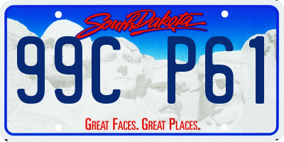 SD license plate 99CP61