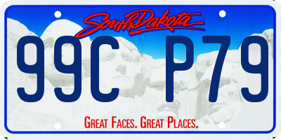 SD license plate 99CP79