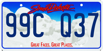 SD license plate 99CQ37