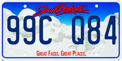 SD license plate 99CQ84