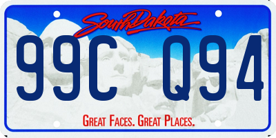 SD license plate 99CQ94