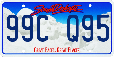 SD license plate 99CQ95