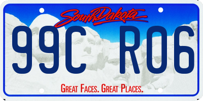 SD license plate 99CR06