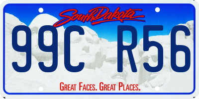 SD license plate 99CR56