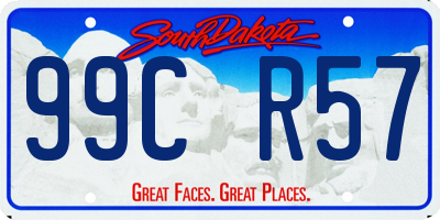 SD license plate 99CR57