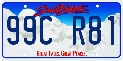 SD license plate 99CR81