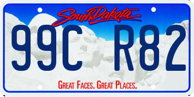 SD license plate 99CR82