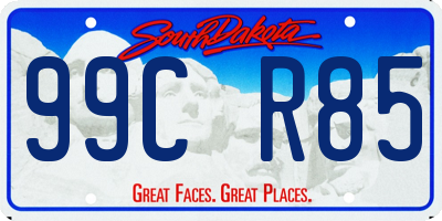 SD license plate 99CR85