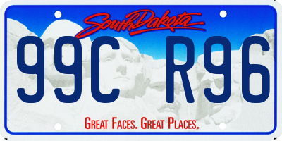 SD license plate 99CR96