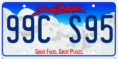 SD license plate 99CS95