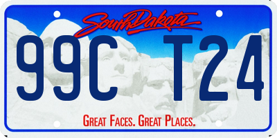 SD license plate 99CT24