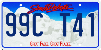 SD license plate 99CT41