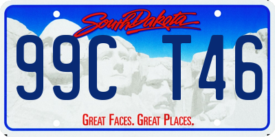 SD license plate 99CT46