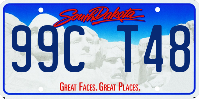 SD license plate 99CT48