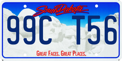 SD license plate 99CT56