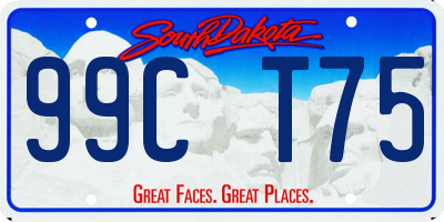 SD license plate 99CT75