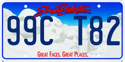 SD license plate 99CT82