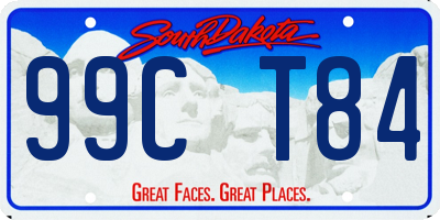 SD license plate 99CT84