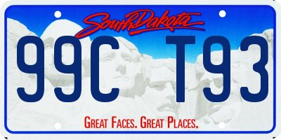 SD license plate 99CT93