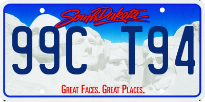 SD license plate 99CT94