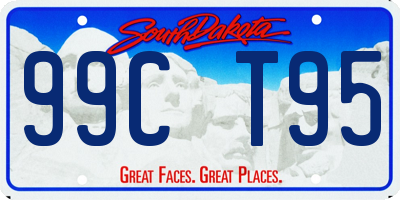 SD license plate 99CT95