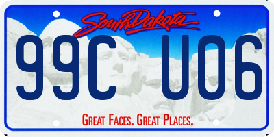 SD license plate 99CU06