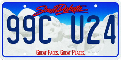 SD license plate 99CU24