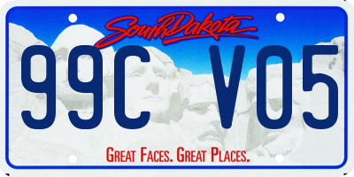 SD license plate 99CV05