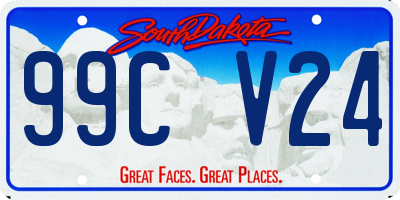 SD license plate 99CV24