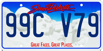 SD license plate 99CV79