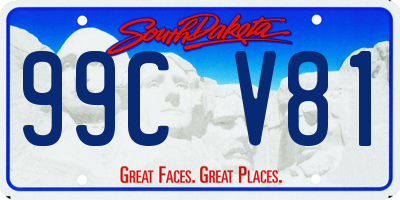 SD license plate 99CV81