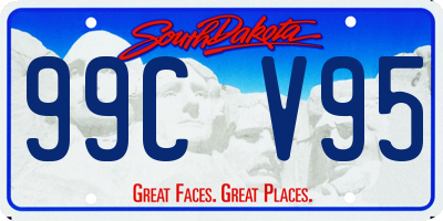 SD license plate 99CV95