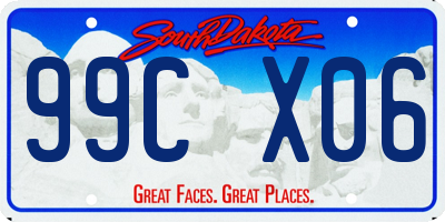 SD license plate 99CX06